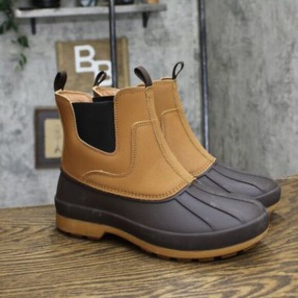 Goodfellow & Co Spencer Boot Size 7 Chelsea Duck Pull On Winter Men's Tan Brown - Picture 1 of 12